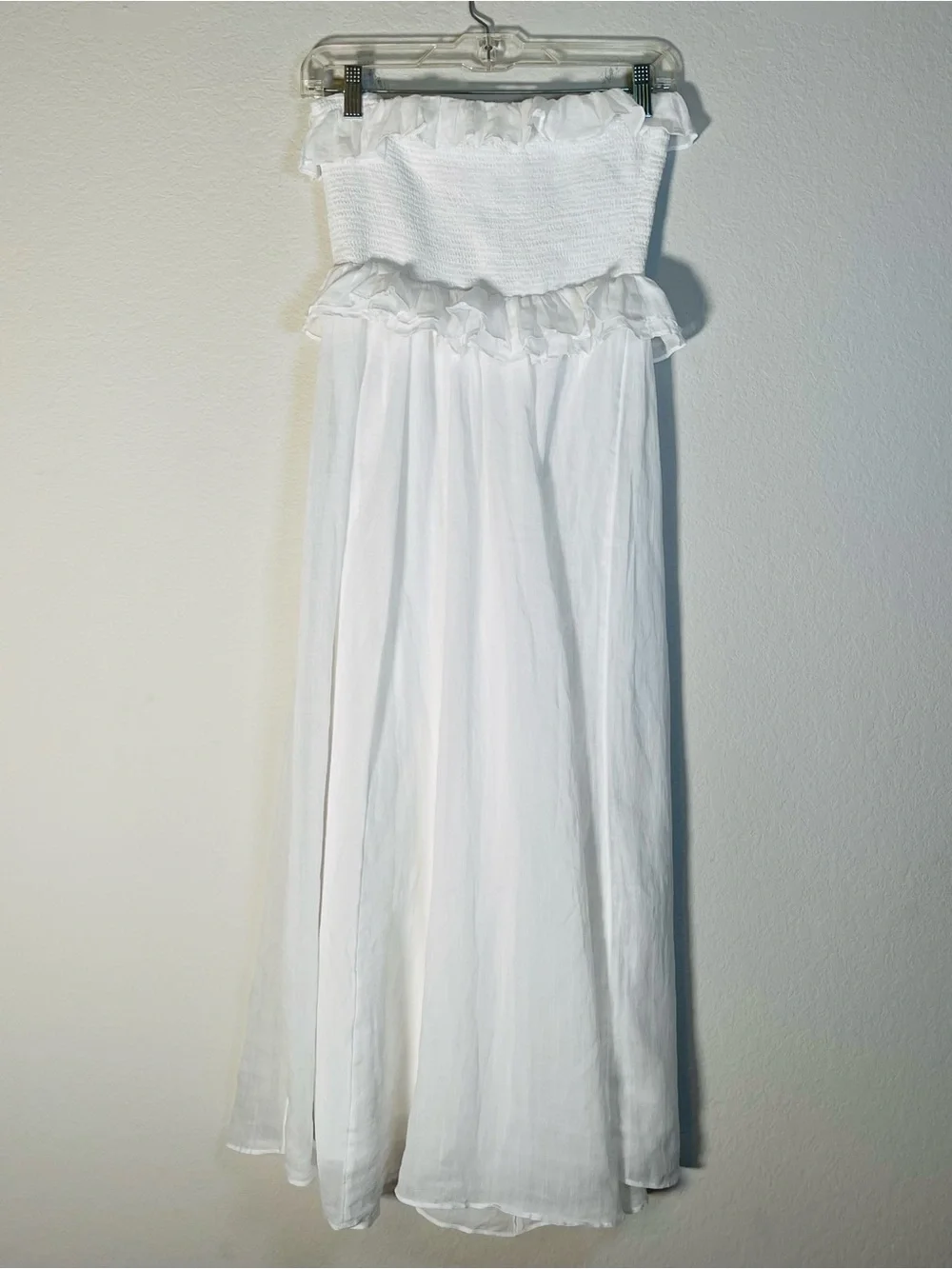 J. Crew NWT Ravenna Dress Size XS Maxi Ramie White
